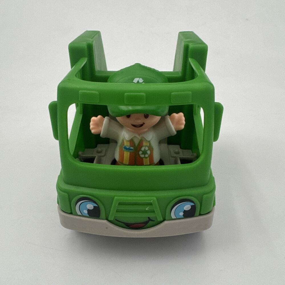 Fisher Price Little People TRASH MAN RECYCLING TRUCK and WORKER